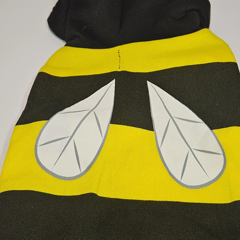 Animal Planet Yellow and Black Bumble Bee Dog Hoodie - Size Medium